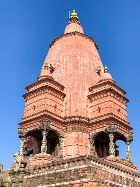 Ein Bid des Fasidega-Tempels auf dem Durbar Square in Bhaktapur.