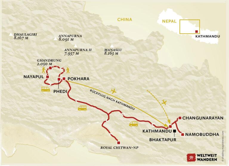 Kultur & Wandern in Nepal - Entspanntes Wandern in Nepal