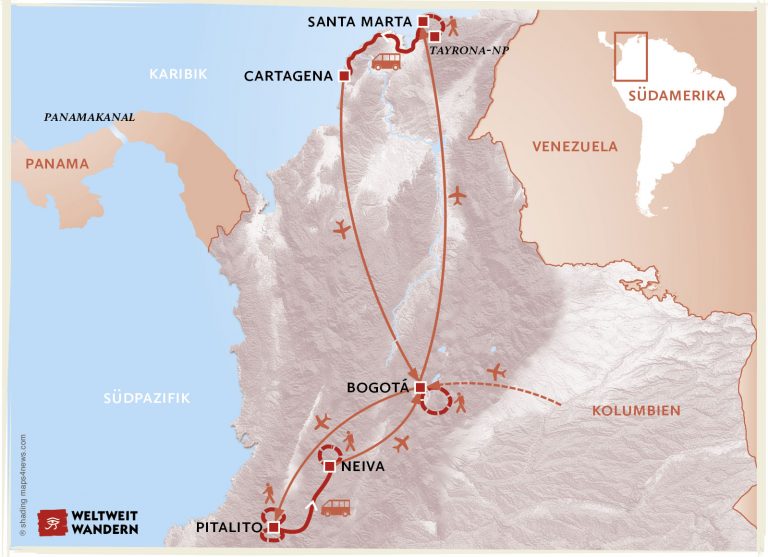 www-kol-schaetzekaribikkaffee-3.jpg Wanderkarte Höhepunkte Kolumbiens- Wanderreise Landschaft Kolumbiens