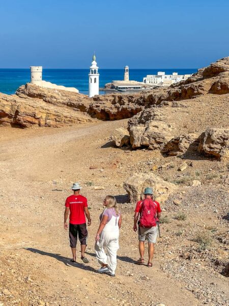 Meerblick Oman - Wüste und Meer im Oman