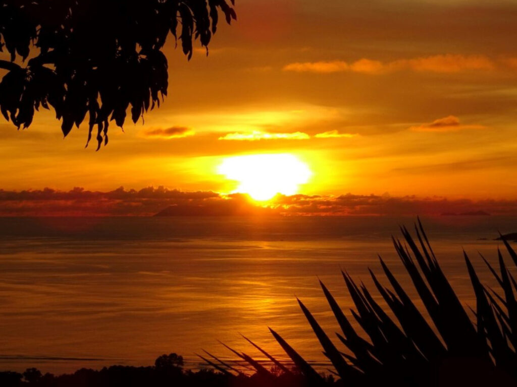 Sonnenuntergang auf den Seychellen