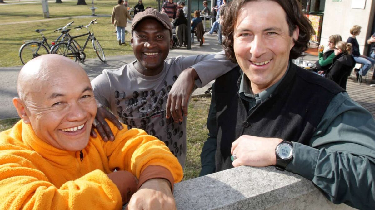 DI Christian Hlade, Geshe Ngawang Jangchup und Bambo
