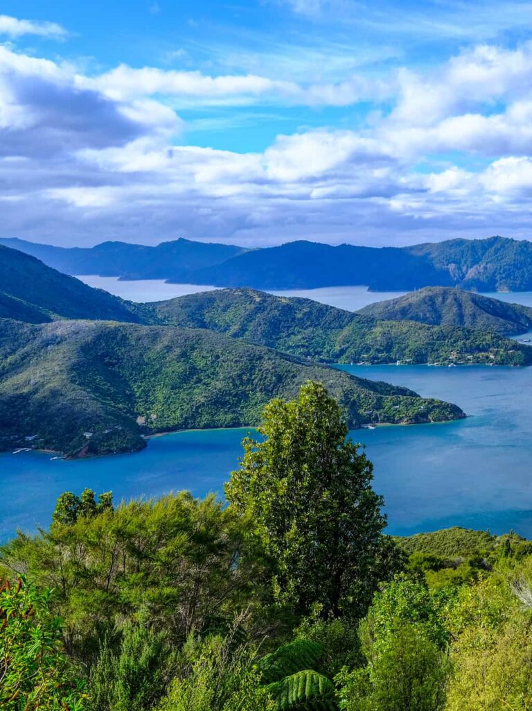 Neuseeland Blick auf Berge - Wandern Natur Neuseeland