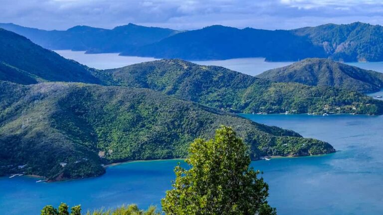 Neuseeland Blick auf Berge - Wandern Natur Neuseeland