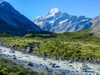 Das Hooker Valley in Neuseeland