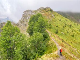Eine Gebirgslandschaft in Albanien
